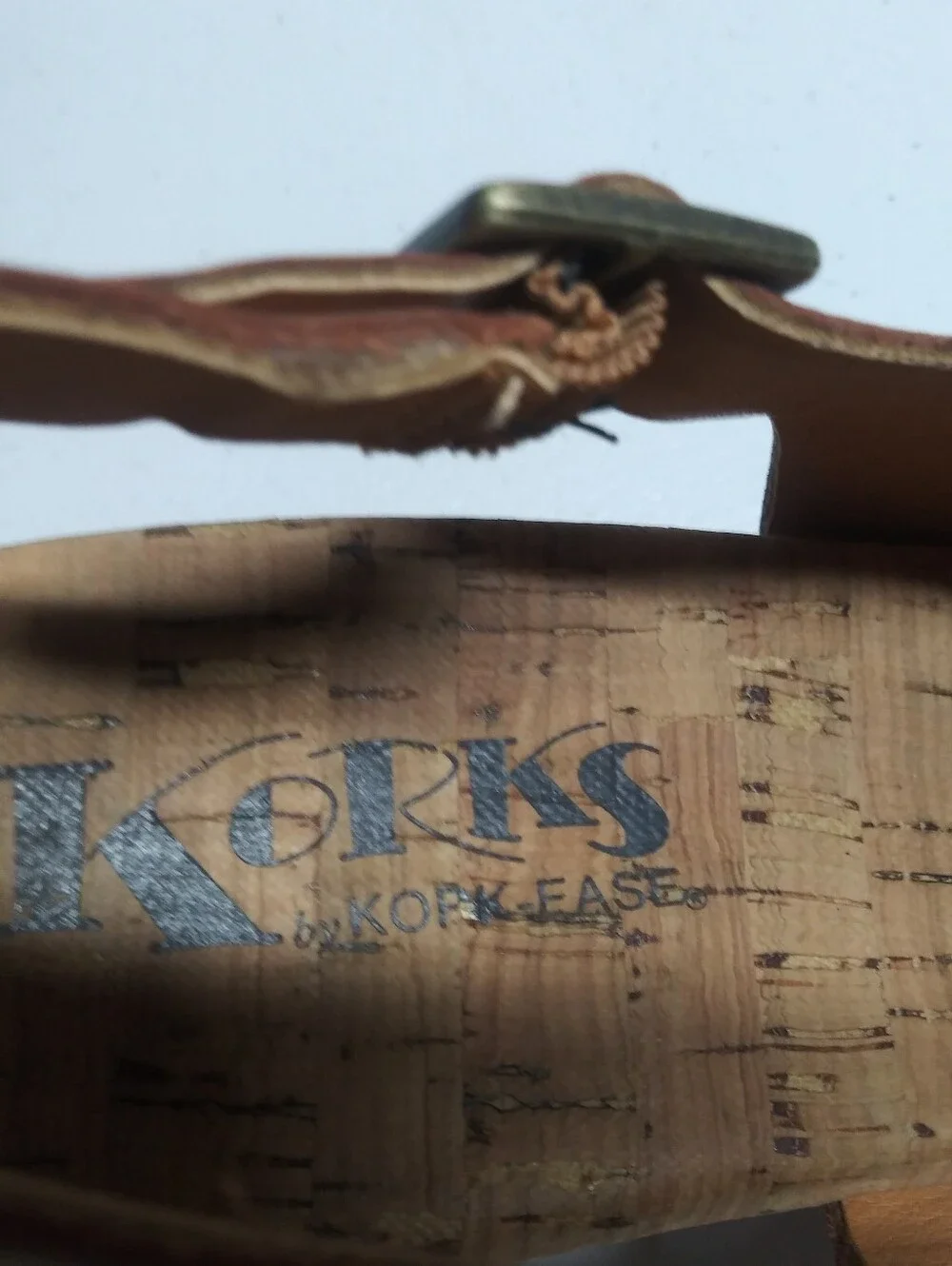 Kork Ease Mauve Studded Wooden Heel Sling Back Heel Size 9